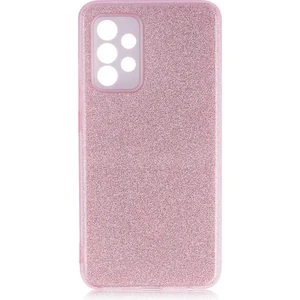 Heptek İletişim Galaxy A52 Kılıf Shining Silikon-Rose Gold