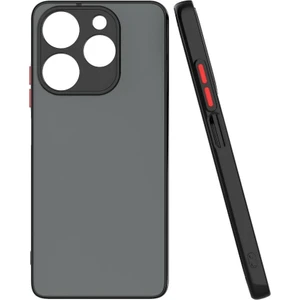Heptek İletişim Tecno Spark 10 Pro Kılıf   Hux Kapak-Siyah
