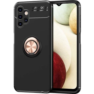 Heptek İletişimGalaxy A13 4g Kılıf   Ravel Silikon Kapak-Siyah-Rose Gold