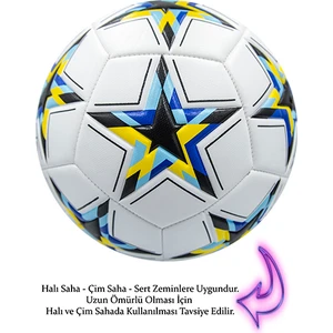 Ala Store Şampiyonlar Ligi Futbol Topu Halı Çim Saha Profesyonel Futbol Topu Dikişli 5 Numara