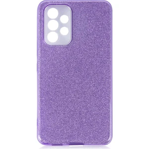 Heptek İletişim Galaxy A73 Kılıf Shining Silikon-Mor
