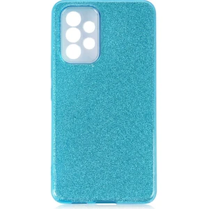 Heptek İletişim Galaxy A73 Kılıf Shining Silikon-Mavi