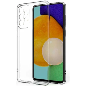 Heptek İletişim Galaxy A73 Kılıf Kamera Korumalı Süper Silikon Kapak-Renksiz