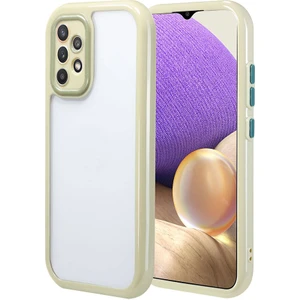 Heptek İletişim Galaxy A32 4g Kılıf Kamera Korumalı Renkli Kenar ve Çerçeve Tasarımlı Vitamin Kapak-Yeşil