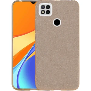 Heptek İletişim Xiaomi Redmi 9c Kılıf Shining Silikon-Gold