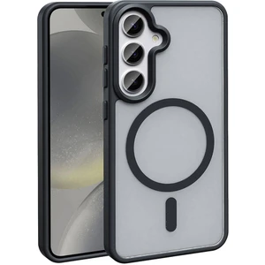 Galaxy S24 Plus Kılıf Magsafe Şarj Özellikli Mat Arka Yüzey Zore Sio Kapak-Siyah