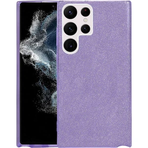 Heptek İletişim Galaxy S22 Ultra Kılıf Shining Silikon-Mor