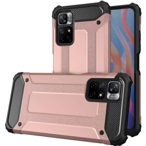 Heptek İletişim Xiaomi Redmi Note 11 Global Kılıf Crash Silikon Kapak-Rose Gold