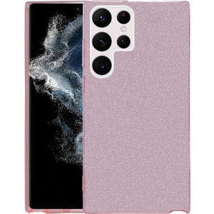 Heptek İletişim Galaxy S22 Ultra Kılıf Shining Silikon-Pembe