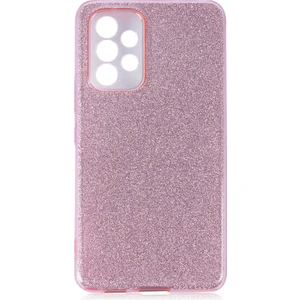 Heptek İletişim Galaxy A73 Kılıf Shining Silikon-Pembe