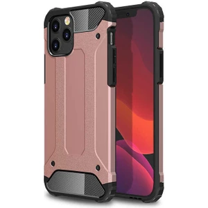 Heptek İletişim Apple iPhone 12 Pro Max Uyumlu Crash Silikon Kapak-Rose Gold