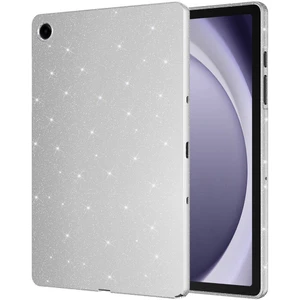 Galaxy Tab S9 Fe Simli Parlak Görünümlü Uyumlu Tablet Koton Kılıf-Gümüş