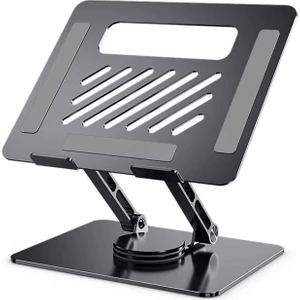 360 Derece Dönebilen Yükseklik Ayarlı Studio Style Alüminyum Laptop ve Tablet Standı