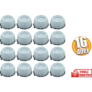 Ak Ticaret 16 Adet Çamaşır Makinesi Titreşim Engelleyici Stoper - Mobilya Yükseltici Takoz