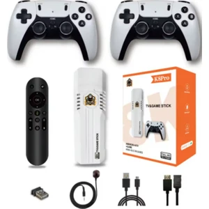 K8 Pro Retro 8k Hd Video Klasik Oyun Çift Sistem Android 12.1 3D Oyunlar Konsol Kablosuz