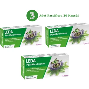 Leda Passiflora 30 Kapsül 3 Adet