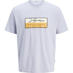 Jack & Jones jorfrederıksberg Box Scrıpt Tee Ss Cn Ln Açık Mavi