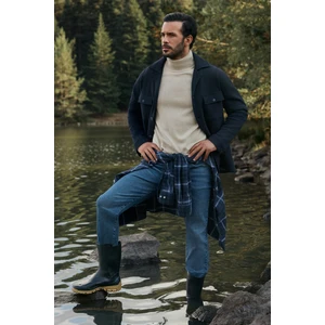 Balıkçı Yaka Regular Fit Pamuklu Triko Kazak