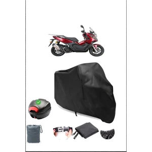 Kanuni Seha 250 Arka Çanta Uyumlu Siyah Motosiklet Branda Su Geçirmez Dayanıklı Kumaş