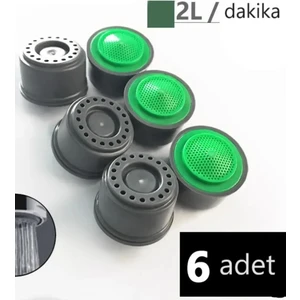 Rudi Armatür Perlatör %90 Su Tasarruflu 2 Lt Sprey Akışlı 6 Adet