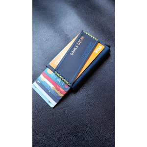 Cg Deri Fenerbahçe Kişiye Özel Hakiki  Deri Kadın Erkek RFİD Güvenlikli Mekanizmalı Kartlık