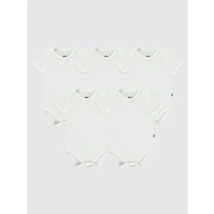 Civil Baby Bebek 5'li Çıtçıtlı Badi 12-36 Ay Beyaz