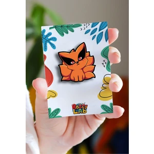 Rozzy Lab Naruto Kurama - Anime Rozet - Broş - Yaka Çanta Aksesuar