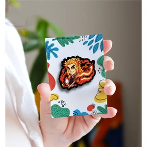 Rozzy Lab Rengoku - Anime Rozet - Broş - Yaka Çanta Aksesuar