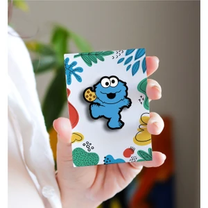 Rozzy Lab Kurabiye Canavarı - Rozet - Broş - Yaka Çanta Aksesuar