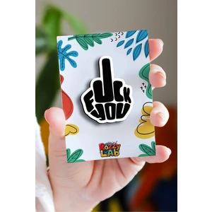 Rozzy Lab Kahretsin! No.1 Pin - Rozet - Ahşap - Broş - Yaka Çanta Aksesuar