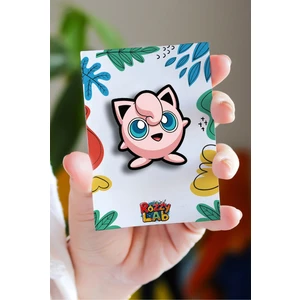Rozzy Lab Pokemon Jigglypuff - Rozet - Broş - Yaka Çanta Aksesuar