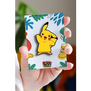Rozzy Lab Pokemon Pikachu Pikaçu No1 - Rozet - Broş - Yaka Çanta Aksesuar