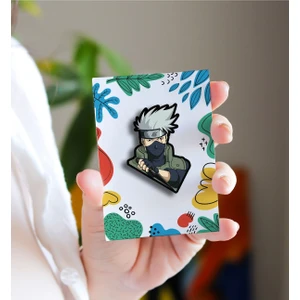 Rozzy Lab Kakashihatake - Anime Rozet - Broş - Yaka Çanta Aksesuar