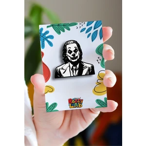 Rozzy Lab Joker No.2 Pin - Rozet - Ahşap - Broş - Yaka Çanta Aksesuar