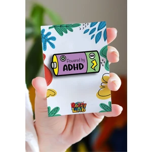 Rozzy Lab Adhd - Dehb - Rozet - Broş - Yaka Çanta Aksesuar