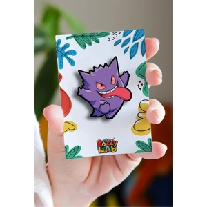 Rozzy Lab Pokemon Gengar - Rozet - Broş - Yaka Çanta Aksesuar