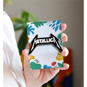 Rozzy Lab Metallica - Music Rozet - Broş - Yaka Çanta Aksesuar