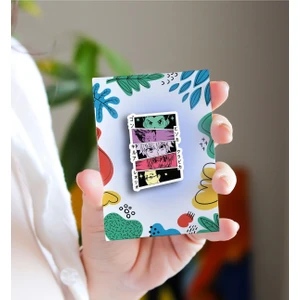 Rozzy Lab Hunter x Hunter Gon & Killua & Leorio & Hisoka - Anime Rozet - Broş - Yaka Çanta Aksesuar