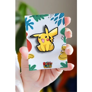 Rozzy Lab Pokemon Pikachu Pikaçu No2 - Rozet - Broş - Yaka Çanta Aksesuar