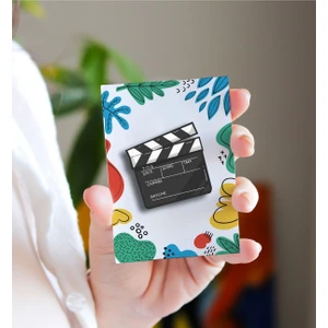 Rozzy Lab Film Klaket - Rozet - Broş - Yaka Çanta Aksesuar