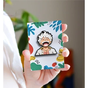 Rozzy Lab Luffy 5th Gear One Piece - Anime Rozet - Broş - Yaka Çanta Aksesuar