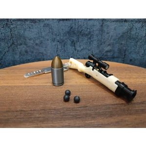 Mipek Oyuncak Nişancı Dürbünlü Tüfek - Sniper - Anahtarlık