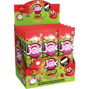 Minies Ekşi Çilek Çiğnenebilir Şekerleme 10 gr x 24 Adet -1 Kutu