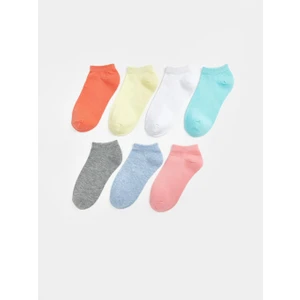 Lcw Kids Basic Kız Çocuk Patik Çorap 7'li