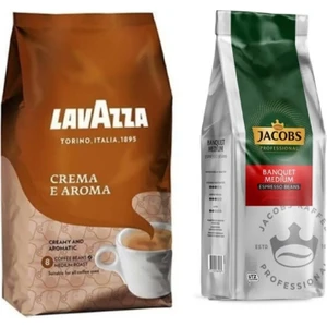 Crema E Aroma 1 kg + Jacobs Banquet Medium 1 kg