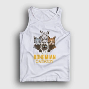 Unisex Beyaz Bohemian Catsody Queen Kedili Atlet