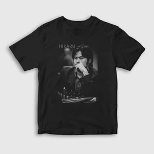 Çocuk Siyah Hikaru Nakamura Büyükusta Satranç T-Shirt