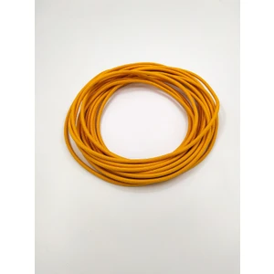 Retro Vitrini Dekoratif Örgülü Kumaş Kablo Turuncu Renk 2X0,50MM 1 Metre