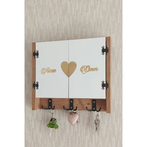 HKM Ticaret 35 x 40  cm  Düz-Isimli Desenli Ceviz Geniş Dekoratif Sigorta Saklama Kutusu! Elektrik Pano Düzenleyici!
