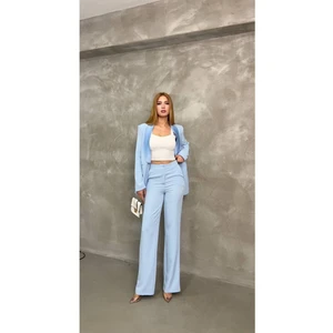 Blazer Ceket Pantolon Takım Çift Cepli